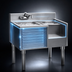 Thumbnail image #4 for Eagle Group 1800 Series 50 Inch Underbar Ice Bin/Cocktail Station with Center Ice Bin and Blender Recess