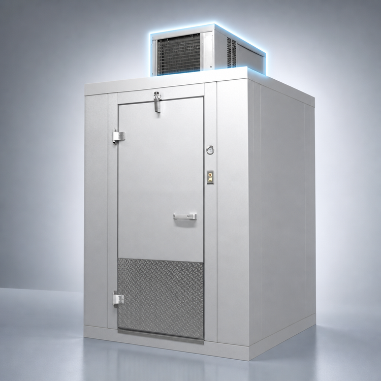 Product image #4 for Arctic Industries Indoor Walk-In Cooler with Floor and Top-Mounted Self-Contained Refrigeration