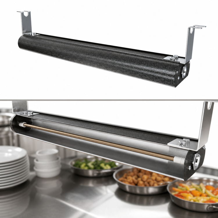 Product image #4 for Vollrath 84-Inch Low Profile Unlighted Heat Strip Warmer, Aluminum Housing, Silver Vein Finish, 208V