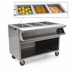 Thumbnail image #4 for Spec-Master Mobile Electric Sealed Well Hot Food Table with Open Front, 3 Wells, 48 Inch