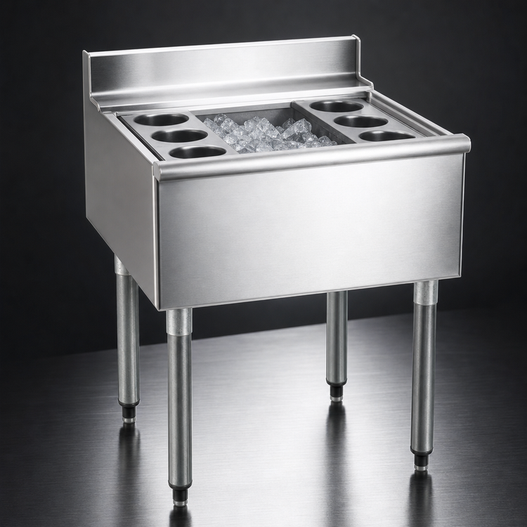 Product image #4 for Eagle Group 2200 Series Modular Underbar Cocktail Unit, 24 x 24 Inch, 63 lb Ice Capacity