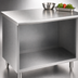 Thumbnail image #4 for Eagle Spec-Master Open Front Cabinet Base Work Table, 48 x 24 Inch, 14-Gauge 304 Stainless Steel Top