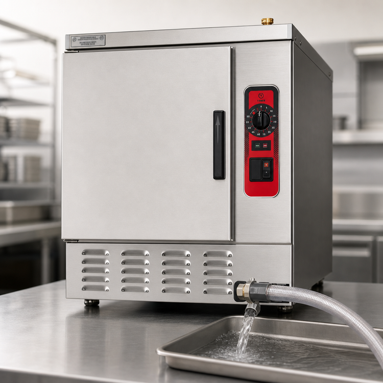 Product image #4 for Vulcan 24-Inch Wide Countertop Electric Convection Steamer, 1 Compartment, 5-Pan Capacity