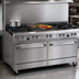 Thumbnail image #4 for Ultimate 60-Inch Commercial Gas Restaurant Range with 4 Open Burners, 36-Inch Charbroiler, and Double Convection Ovens