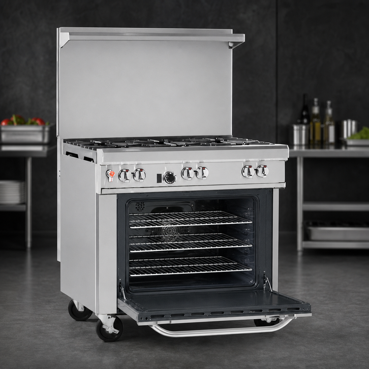 Product image #4 for Southbend Ultimate 36-Inch Commercial Gas Range with 6 Star/Sauté Burners and Convection Oven Base