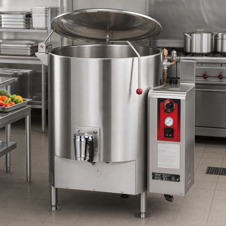 Product image #5 for Vulcan SL80 80-Gallon Fully Jacketed Direct Stationary Steam Kettle