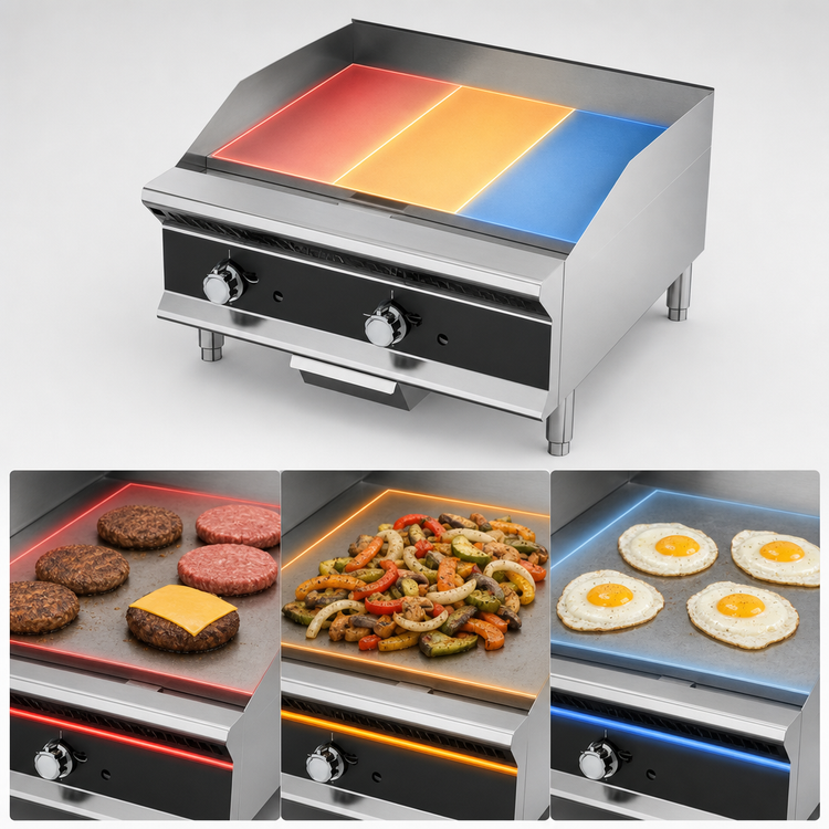 Product image #4 for Vollrath Medium-Duty 36-Inch Countertop Flat-Top Gas Griddle with Manual Controls