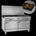 Thumbnail image #4 for Southbend Ultimate 60-Inch Gas Restaurant Range with 5 Burners, 24-Inch Charbroiler, and 2 Convection Ovens