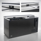 Thumbnail image #4 for Kelvinator Commercial KCHBC65 65-Inch Slide-Top Bottle Cooler, 19 Cu. Ft., Side-Mounted Refrigeration, Black