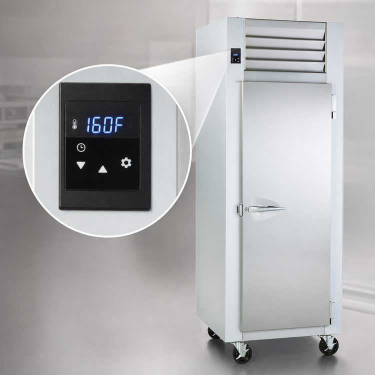 Product image #4 for Traulsen Spec-Line R Series 1-Section Reach-In Hot Food Holding Cabinet with Half-Height Solid Doors, Standard Depth