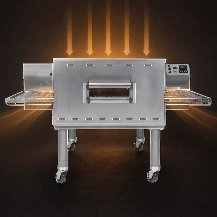Product image #4 for Middleby Marshall PS3240E-2 Double Deck Electric Impingement PLUS Conveyor Pizza Oven