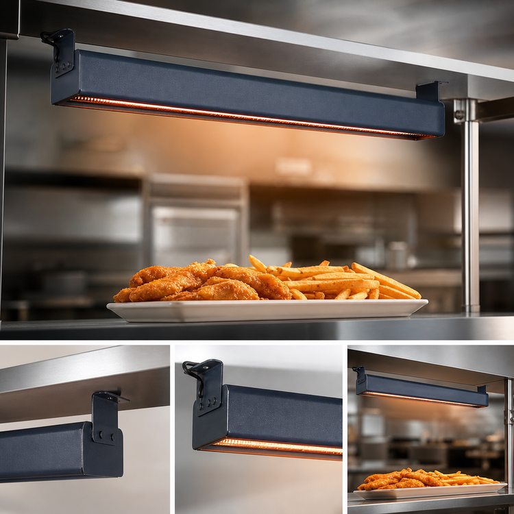 Product image #4 for Hatco Glo-Ray Narrow Infrared Strip Heater, 24 Inch, Single Rod, 350 Watt, Unlighted Food Heat Lamp