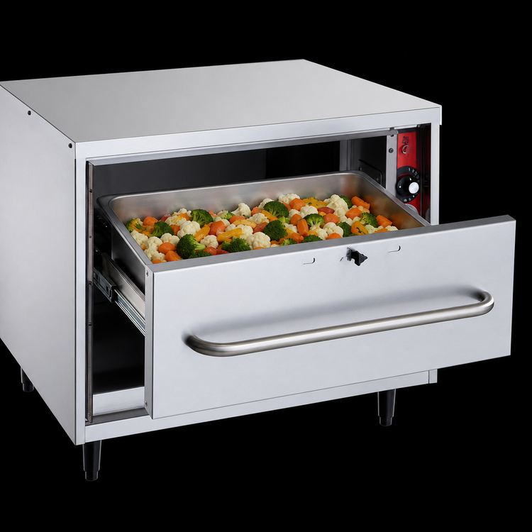 Product image #4 for Vulcan Freestanding Single-Drawer Warming Drawer with 12 x 20 x 6 Pan