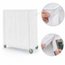 Thumbnail image #4 for Metro White Uncoated Knitted Polyester Queen Mary & Banquet Cart Cover, 60 x 24 x 74 Inches
