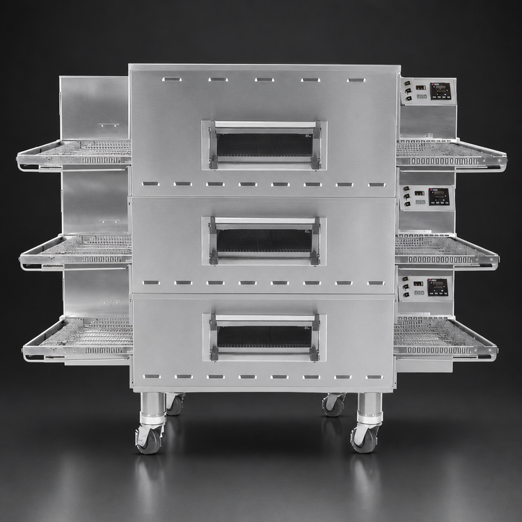 Product image #4 for Middleby Marshall PS3240G-3 Triple Deck Gas Impingement PLUS Conveyor Oven, 32-Inch Belt, 40-Inch Chamber