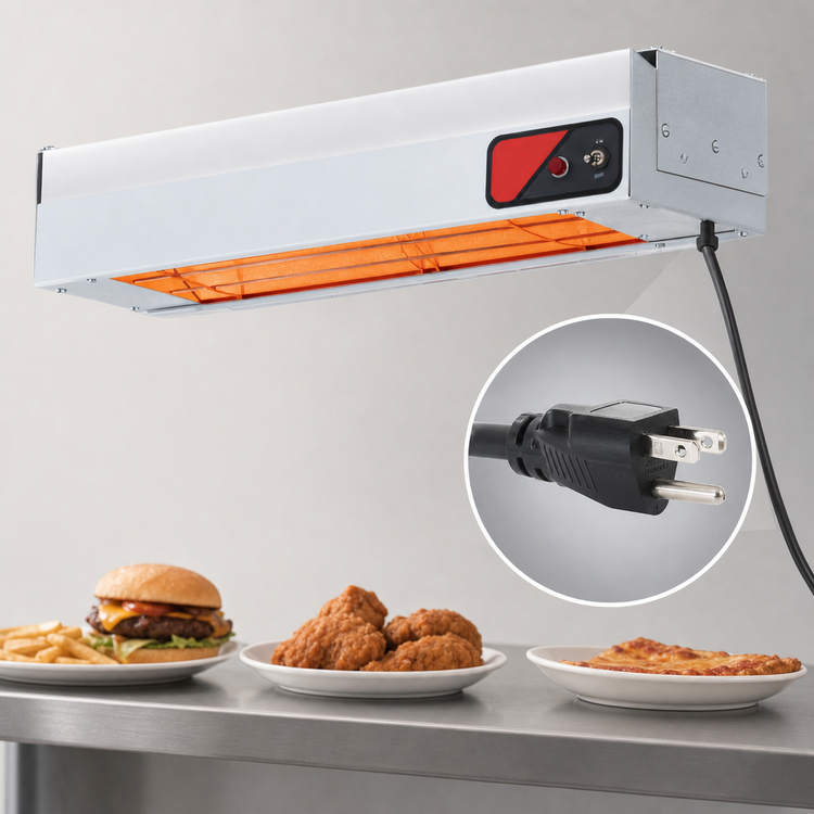 Product image #4 for Nemco 48-Inch Single Unlighted Infrared Strip Heater with Infinite Temperature Control and Cord & Plug