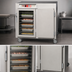 Thumbnail image #4 for Metro C5 6 Series Mobile Half-Height Pass-Thru Heated Holding Cabinet with Combination Doors, 17 Pan Capacity
