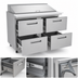 Thumbnail image #5 for Kelvinator Commercial 48-Inch Two-Section Mega Top Refrigerated Sandwich/Salad Prep Table with 4 Drawers