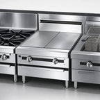 Thumbnail image #4 for Jade Range (Middleby) Titan JMRH-1HT 18-Inch Modular Gas Hot Top Range with Infinite Controls and Stainless Steel Plate Shelf