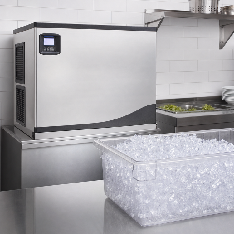 Product image #4 for Maxx Ice 30-Inch Modular Full Dice Cube Air-Cooled Ice Maker, 373 lb./Day, Self-Contained