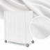 Thumbnail image #4 for Metro White Uncoated Knitted Polyester Banquet Cart Cover, 72