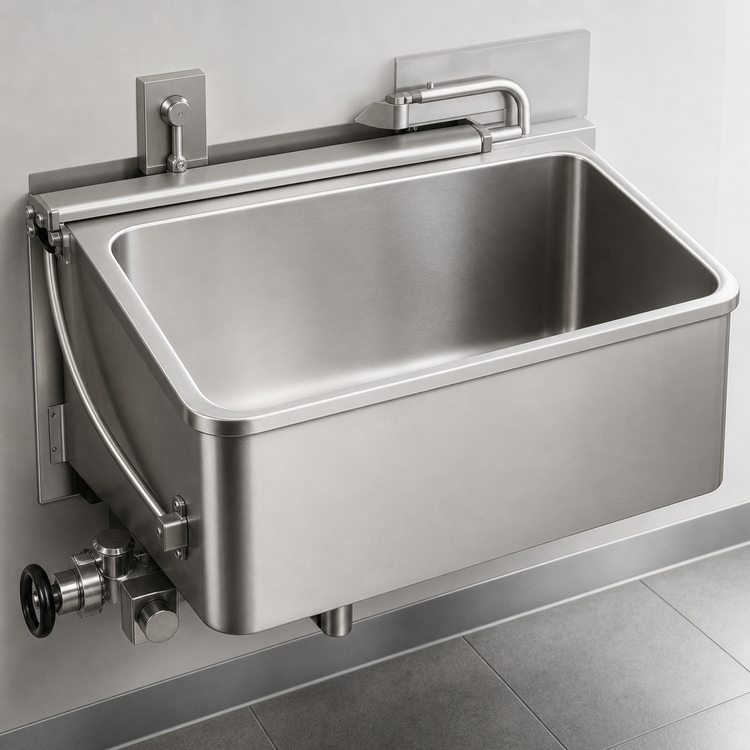 Product image #4 for Legion LSWC-25 25-Gallon Stationary Direct Steam Wall-Mount Kettle