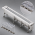 Thumbnail image #4 for Dinex DXIESSB20 20-Foot Lexan Slat Belt Motorized Tray Make-Up Conveyor