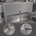 Thumbnail image #4 for 14-Inch Single Speed Rail Locking Cover, Stainless Steel