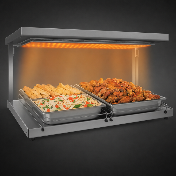 Product image #4 for Hatco Glo-Ray® 18-Inch Freestanding Heated Shelf, 15-3/4-Inch Deep