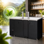 Thumbnail image #4 for Everest Refrigeration EBD3-24 68-Inch Two-Section Direct-Draw Keg Refrigerator, 20 Cu. Ft., 3 Half-Barrel Keg Capacity, 2 Draft Towers