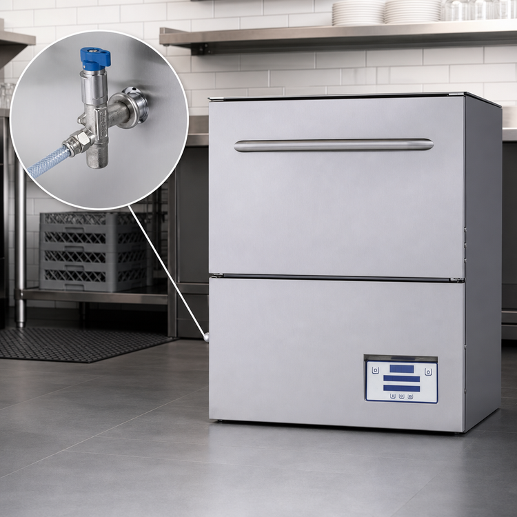 Product image #4 for Delta HT-E-SEER High Temperature Sanitizing Door-Type Undercounter Glasswasher with Steam Elimination & Energy Recovery