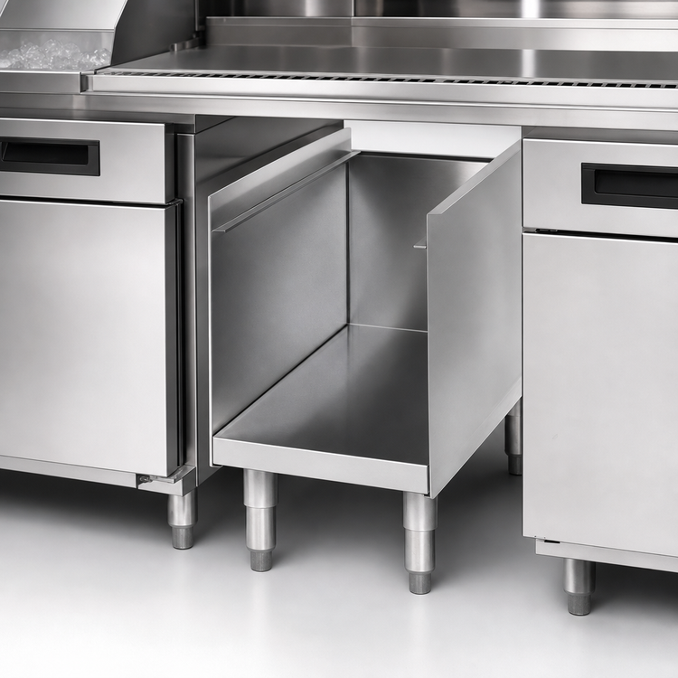 Product image #4 for Eagle Group 2200 Series Underbar Side-to-Side Modular Add-On Cabinet Storage Base, 18-Inch Wide x 23-1/2-Inch Deep