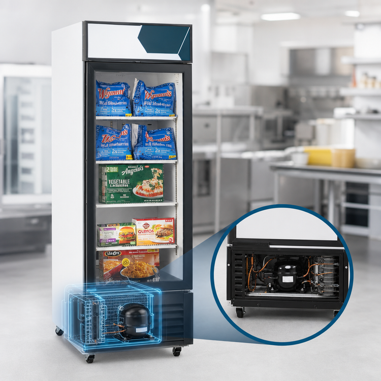 Product image #4 for Migali Competitor Series® C-23FM-HC 27-Inch Wide 23 Cu. Ft. Reach-In Glass Door Freezer Merchandiser