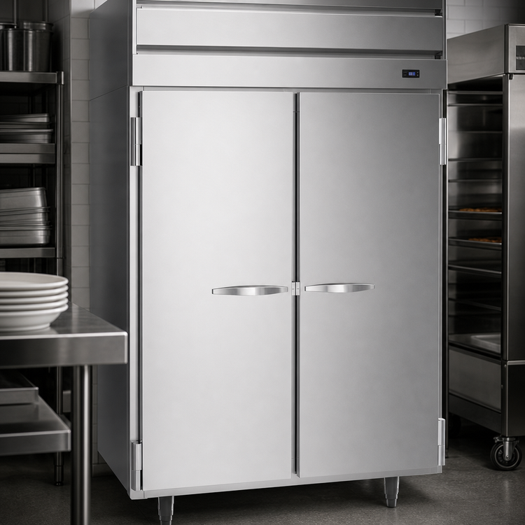 Product image #4 for Beverage Air P Series Two-Section Reach-In Warming Cabinet, 43.3 Cu. Ft., Full-Height Solid Doors