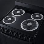 Thumbnail image #5 for Summit Commercial Summit Appliance RE2413B 24-Inch Black Freestanding Electric Coil Range with 2.9 Cu. Ft. Oven and Broiler