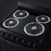 Thumbnail image #5 for Summit Appliance 24-Inch Black Freestanding Electric Coil Range with 2.9 Cu. Ft. Oven