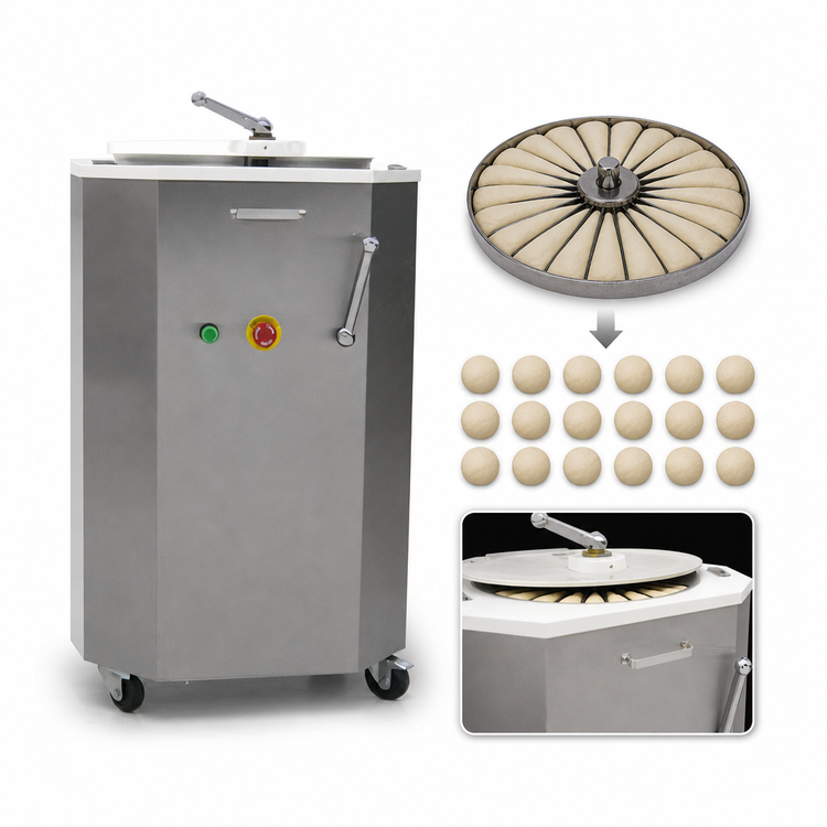 Product image #4 for Doyon D20 Hydraulic Dough Divider, Floor Model, 20-Piece, 35 lb Capacity