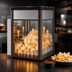Thumbnail image #4 for Hatco Macho Nacho® 40 lb. 2-Door Chip Warmer Merchandiser, Anodized Bronze Finish