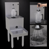 Thumbnail image #4 for 14-Inch Wide Freestanding Drainboard Blender Station with Rinser Faucet