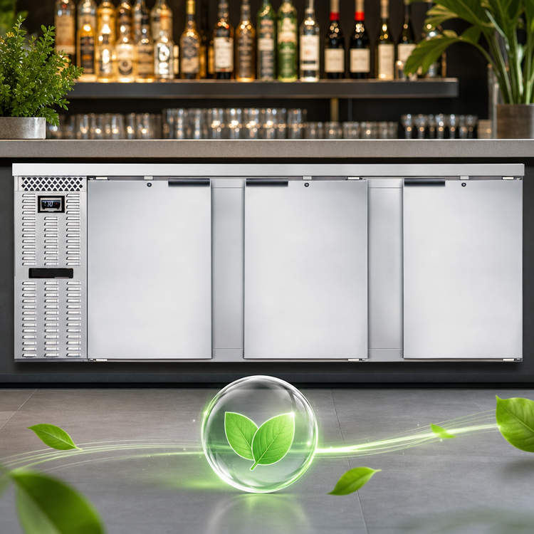 Product image #4 for Continental Refrigerator BB90NSS 90-Inch 35 cu. ft. Three-Door Front Breathing Back Bar Cooler