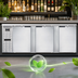 Thumbnail image #4 for Continental Refrigerator BB90NSS 90-Inch 35 cu. ft. Three-Door Front Breathing Back Bar Cooler
