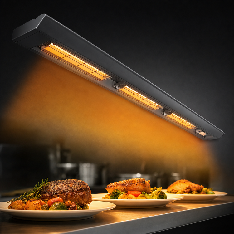 Product image #4 for Hatco Ultra-Glo 54-Inch Lighted High-Watt Single Ceramic Infrared Strip Heater