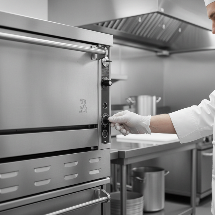 Product image #3 for Titan JTRH-236 36" Heavy Duty Stacked Gas Range Type Oven with (2) Standard Ovens
