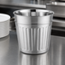Thumbnail image #4 for American Metalcraft OSCAR3 66 oz Stainless Steel Tabletop Trash Can, Brushed Finish