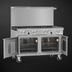 Thumbnail image #4 for Ultimate 48-Inch Gas Restaurant Range with Thermostatic Griddle, Convection Oven, and Cabinet Base