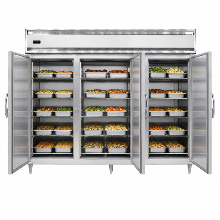Product image #4 for Continental Refrigerator DL3WE-SS Designer Line Three-Section Extra Wide Heated Holding Cabinet