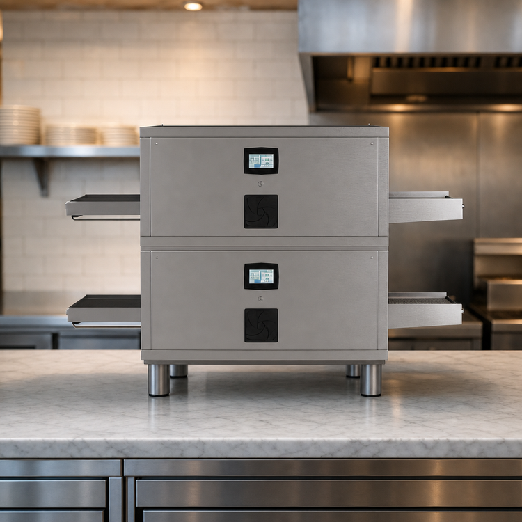 Product image #4 for Middleby Marshall CTX® DZ55-2 Double Deck Countertop Electric Infrared Conveyor Oven, 16" Belt, 55" Chamber
