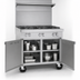 Thumbnail image #4 for Southbend Platinum 48-Inch Heavy-Duty Gas Sectional Range with 8 Open Burners, Cabinet Base, 280,000 BTU