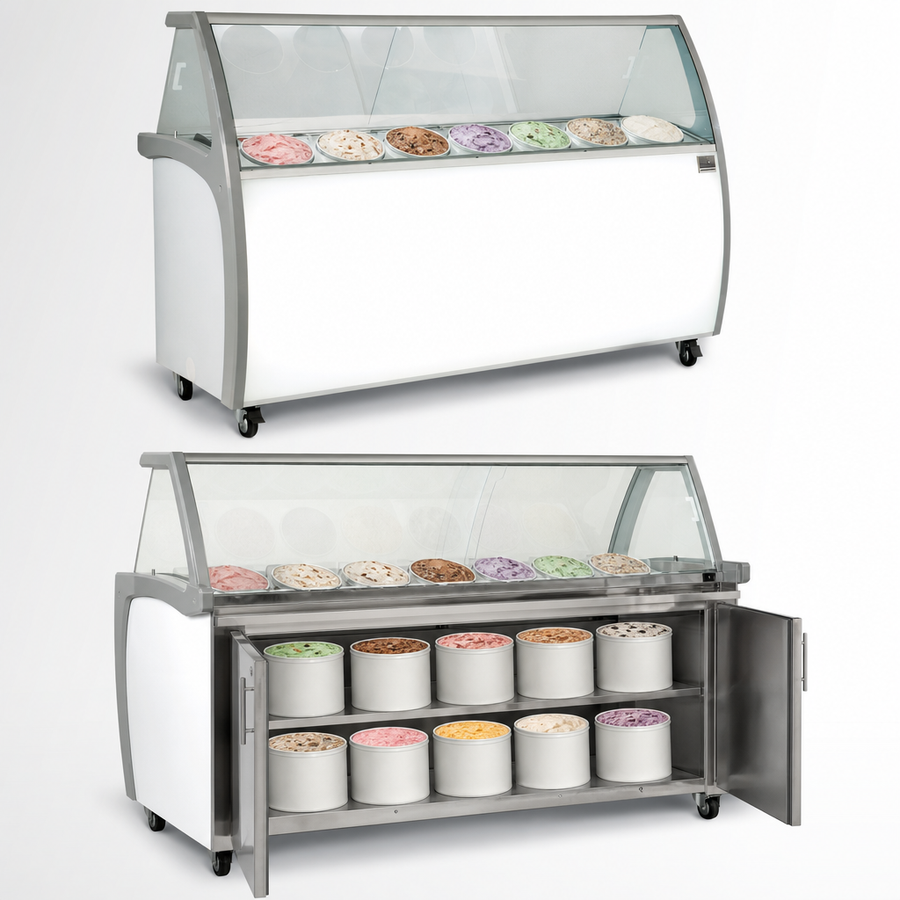 10-Tub Display With Rear Storage