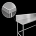 Thumbnail image #4 for Advance Tabco 108-Inch x 24-Inch 304 Stainless Steel Work Table with 10-Inch Backsplash
